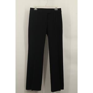 Express Womens High Rise Pull-On Trouser Pants Straight Leg Pockets Size 6 Black